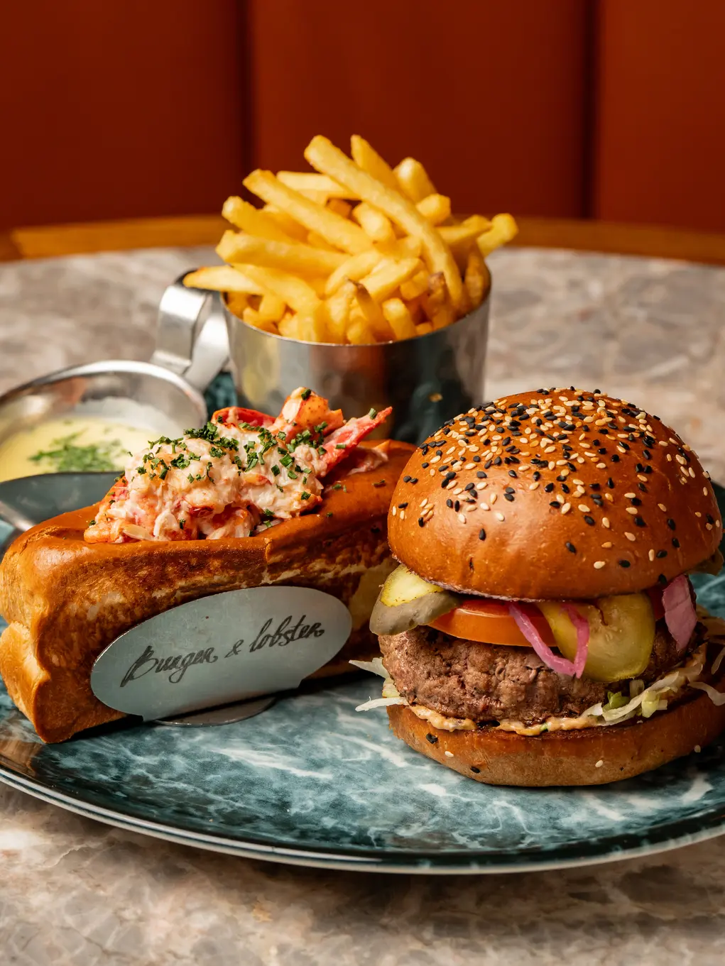Burger and Lobster 