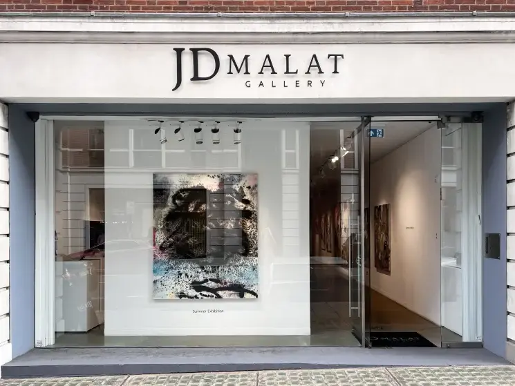 The exterior of the JD Malat gallery